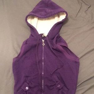 Purple and cream Vest